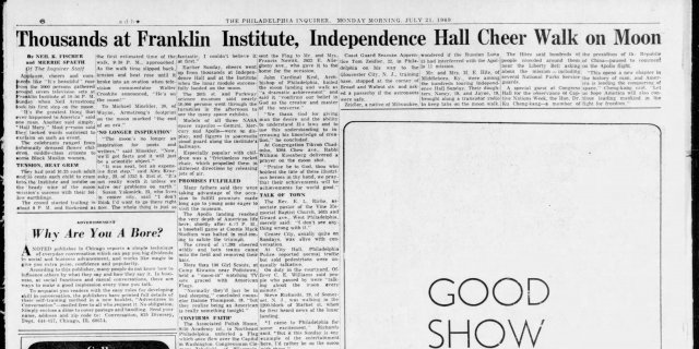 The philadelphia inquirer mon  jul 21  1969 